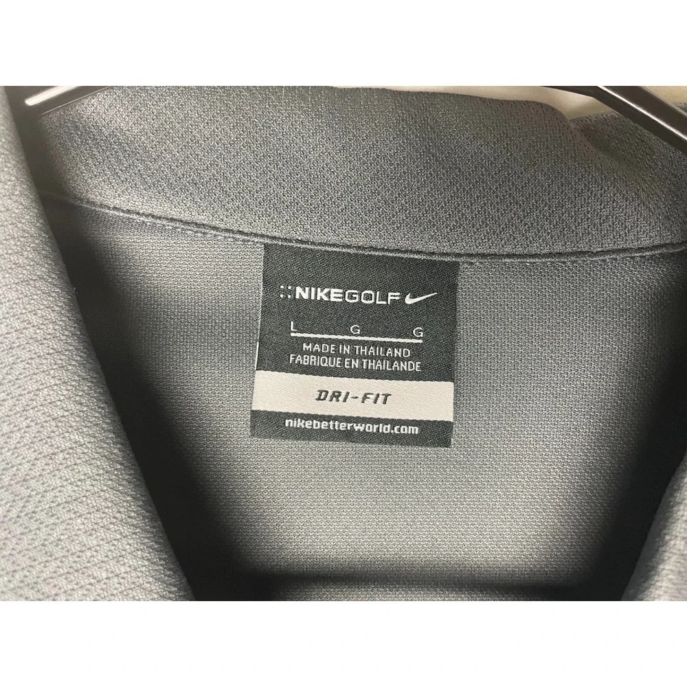 Nike Golf Atlanta Country Club Men's Polo Shirt Gray Size Large
